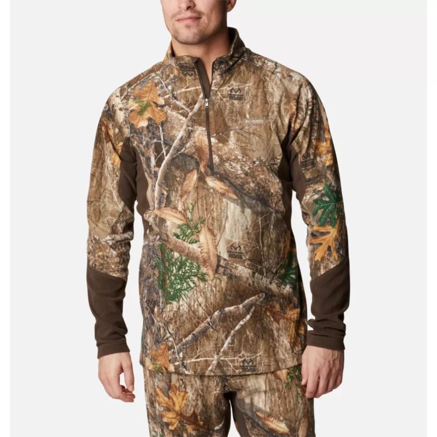 Realtree Edge Phg Trophy Rack Omni-heat Helix Fleece-pullover Mit Halbem Reißverschluss Für Herren Columbia