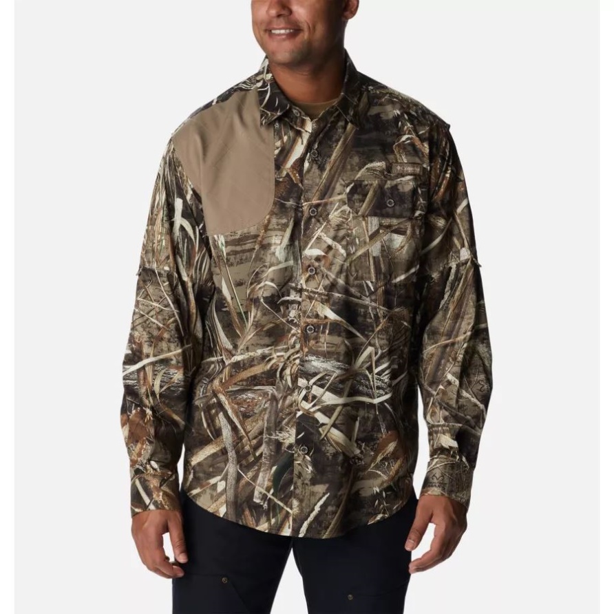 Realtree Max5/flax Columbia Herren Phg Blood And Guts Schießhemd