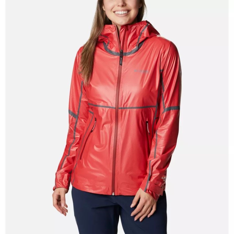 Red Hibiscus Columbia Outdry Extreme Mesh-Shelljacke Für Damen