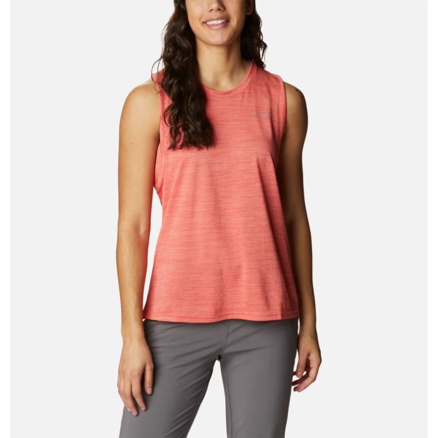 Alpine Chill Zero Tank Für Damen Mit Rotem Hibiskus, Columbia