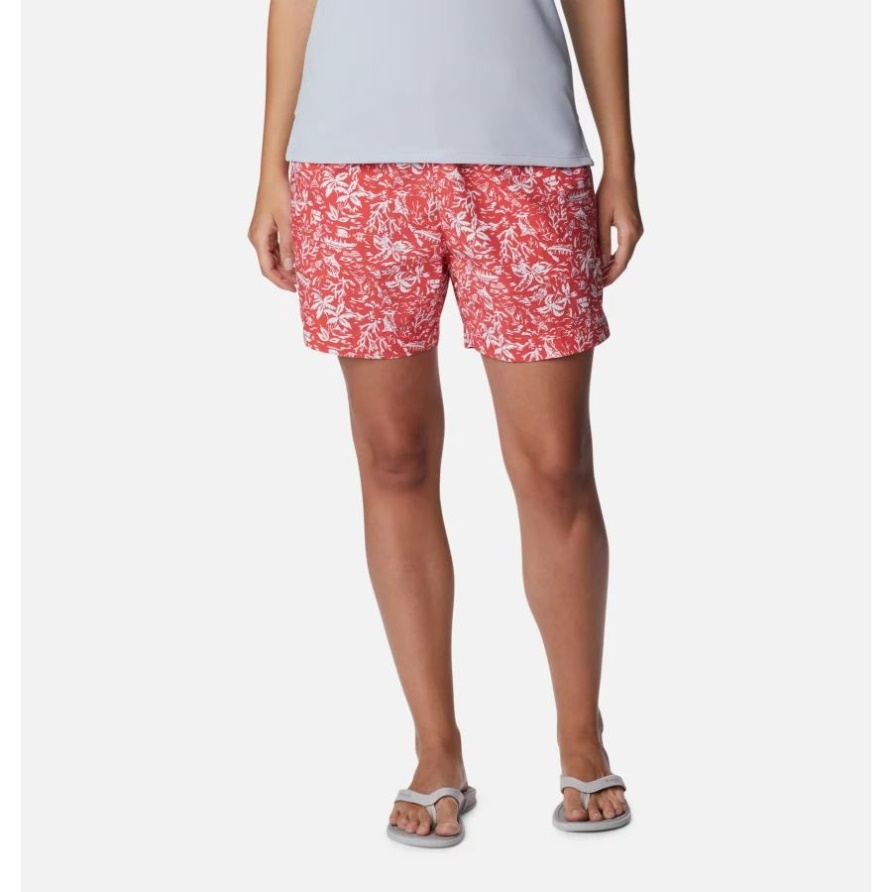 Red Hibiscus Kona Frauen Pfg Super Backcast Wassershorts Kolumbien