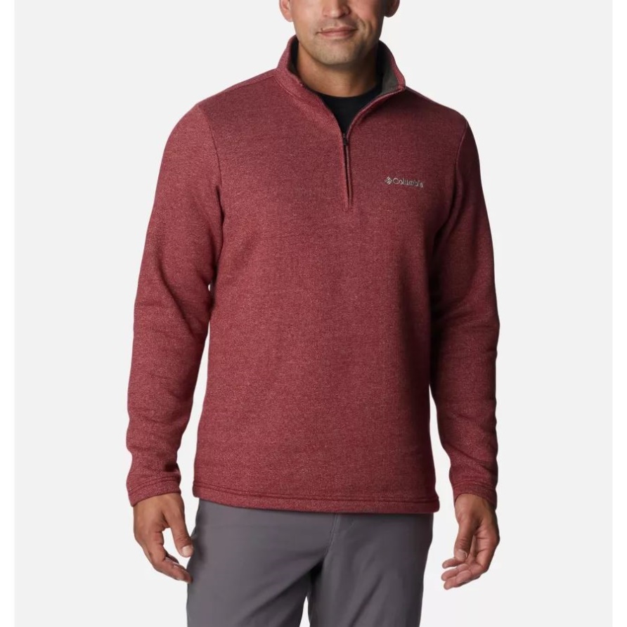 Red Jaspis Heather Great Hart Mountain Iii Columbia Mit Halbem Reißverschluss Für Herren