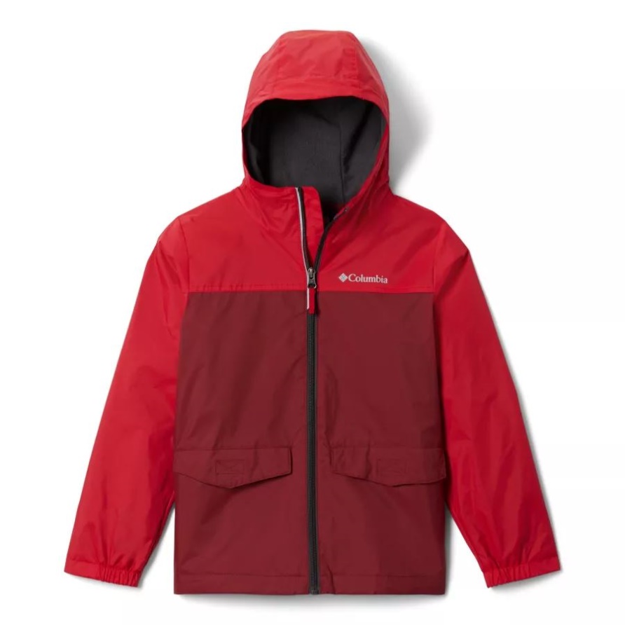 Red Jaspis/mountain Red Rain-zilla-jacke Für Jungen Columbia
