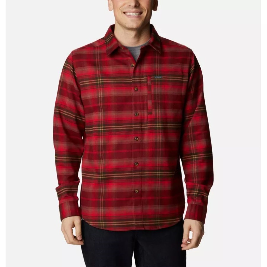 Roter Jaspis Multi Ombre Columbia Herren Outdoor Elements Ii Flanell