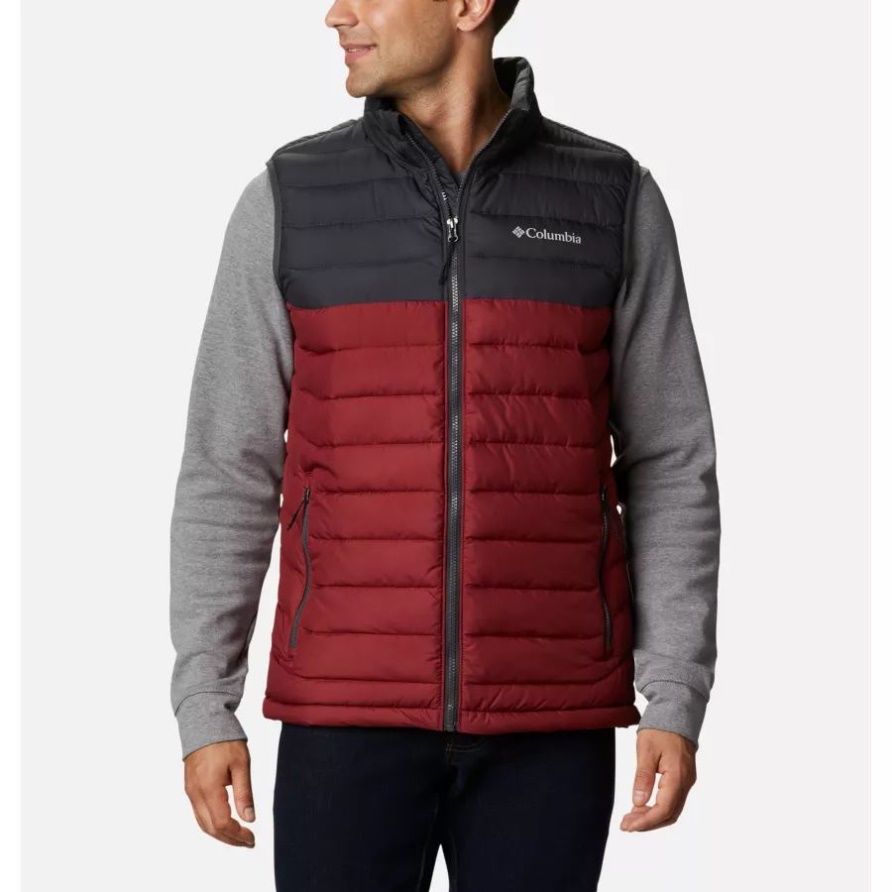 Red Jaspis/shark Puderweste Für Herren Big Columbia