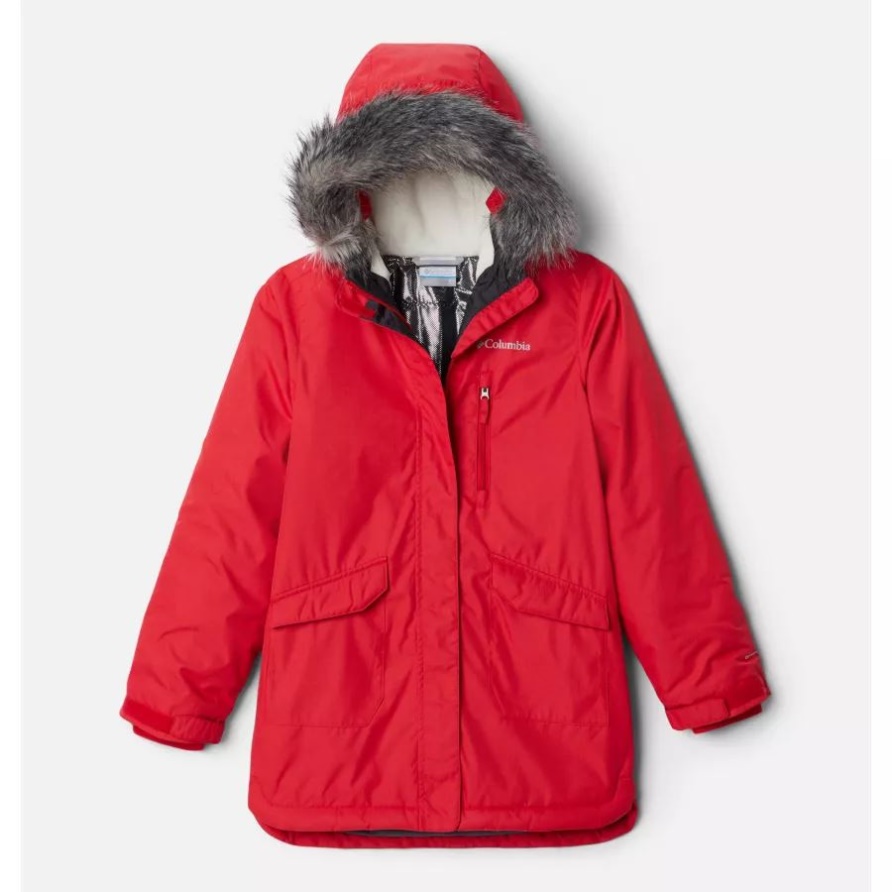 Red Lily Columbia Suttle Mountain Lange Isolierte Jacke Für Mädchen