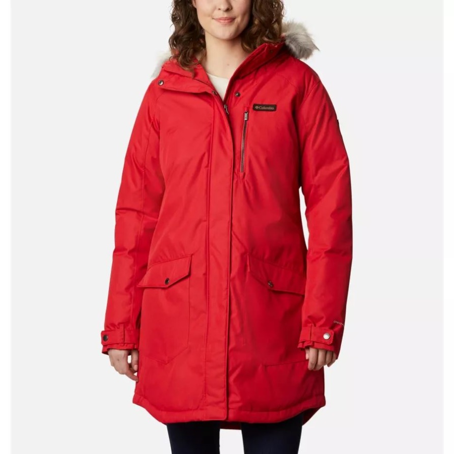 Red Lily Columbia Suttle Mountain Lange Isolierte Jacke Für Damen