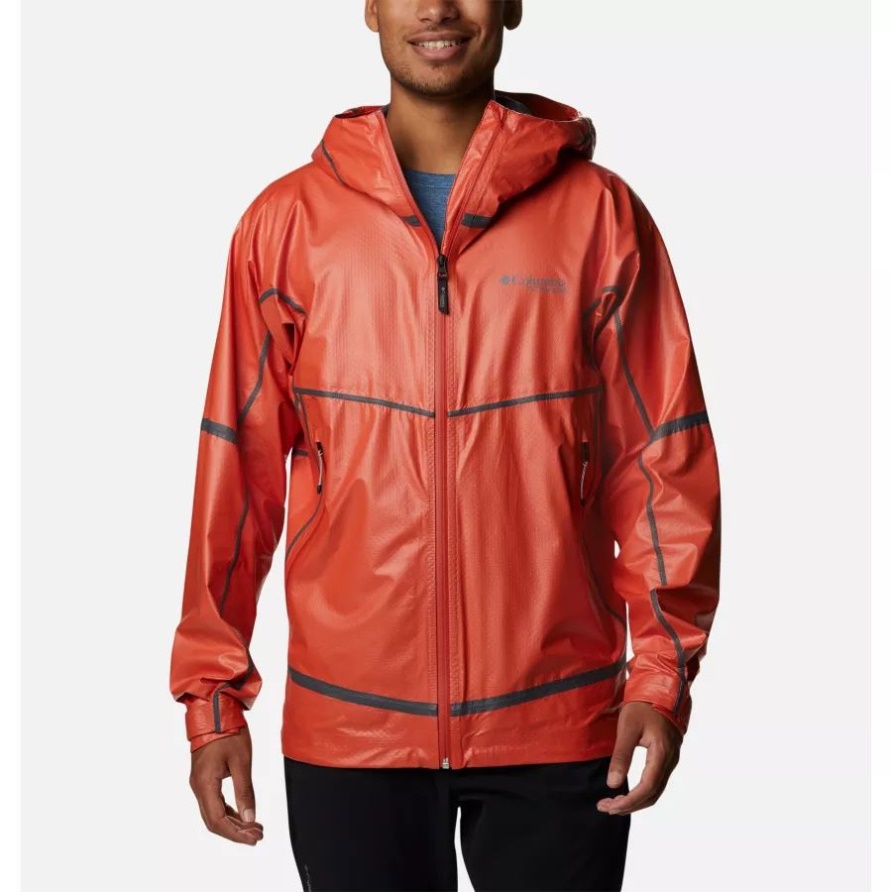 Rote Quarz Outdry Extreme Mesh-shelljacke Mit Kapuze Für Herren Columbia