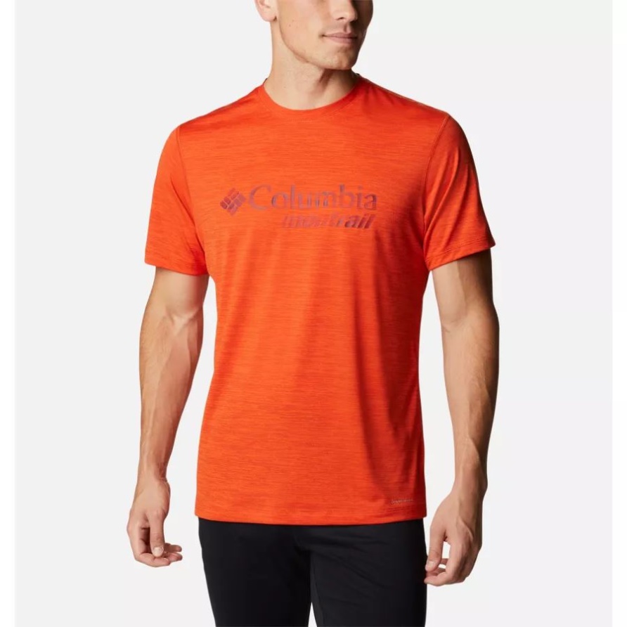 Trinity Trail Montrail Graphisches T-shirt Für Herren Mit Rotem Quarz Columbia