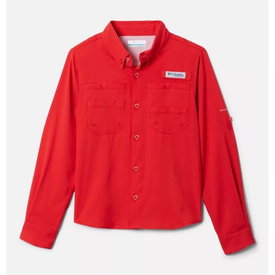 Red Spark Columbia Langärmliges Pfg Tamiami-shirt Für Jungen