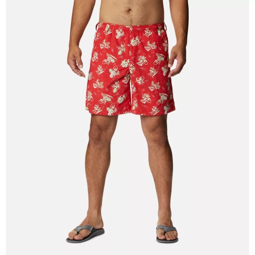 Red Spark Lite Me Up Print Herren Pfg Super Backcast Water Shorts Columbia