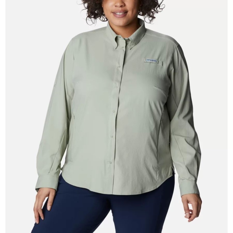 Safari Columbia Frauen Pfg Tamiami Ii Langarmshirt Plus Größe