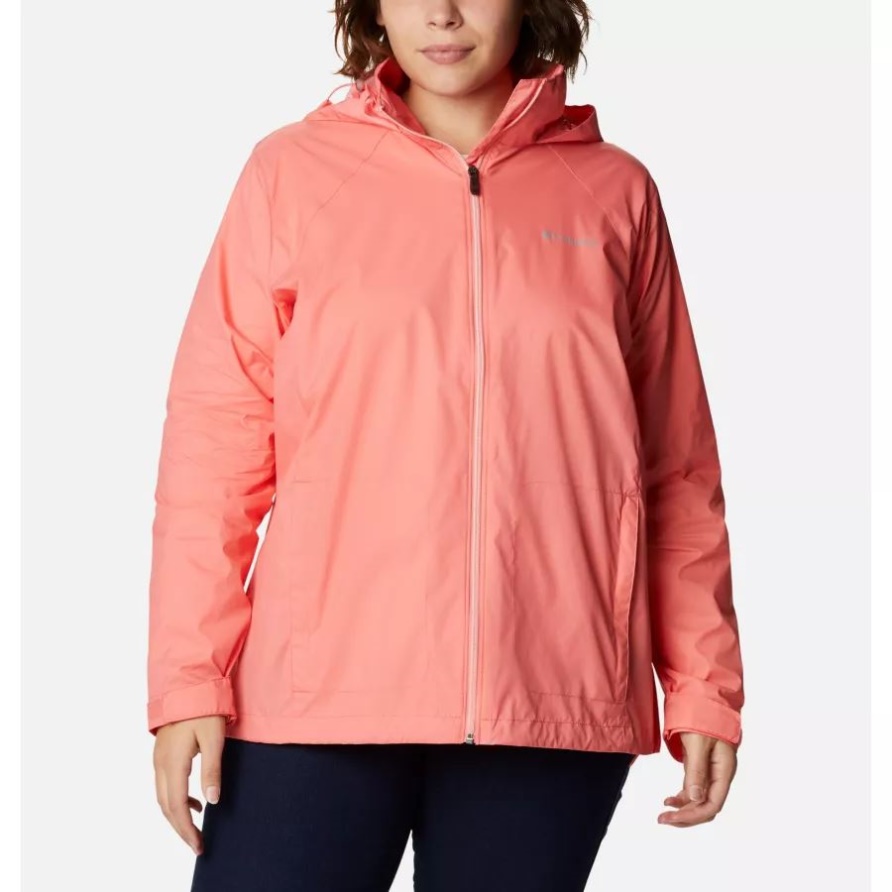 Salmon Columbia Switchback III Jacke Für Damen In Übergröße