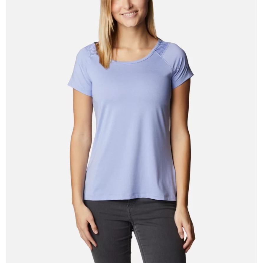 Serenity Heather Damen Peak To Point II Technisches T-Shirt Columbia