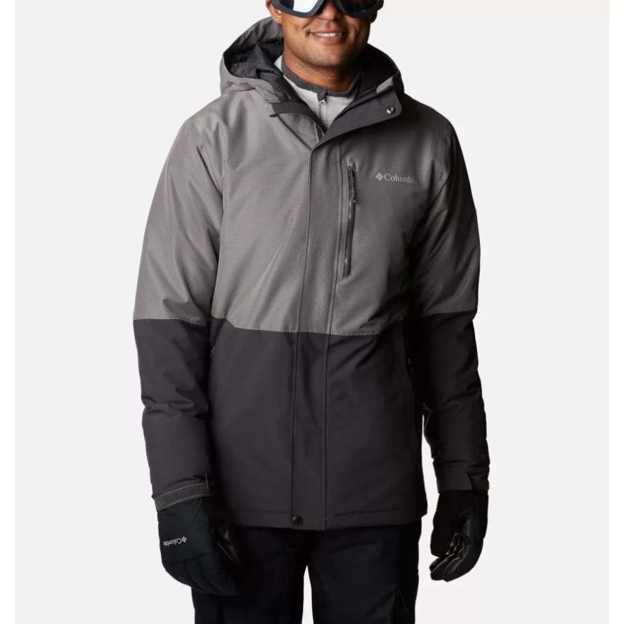 Shark/City Grey Ripstop Herren Winter District Isolierte Skijacke Columbia