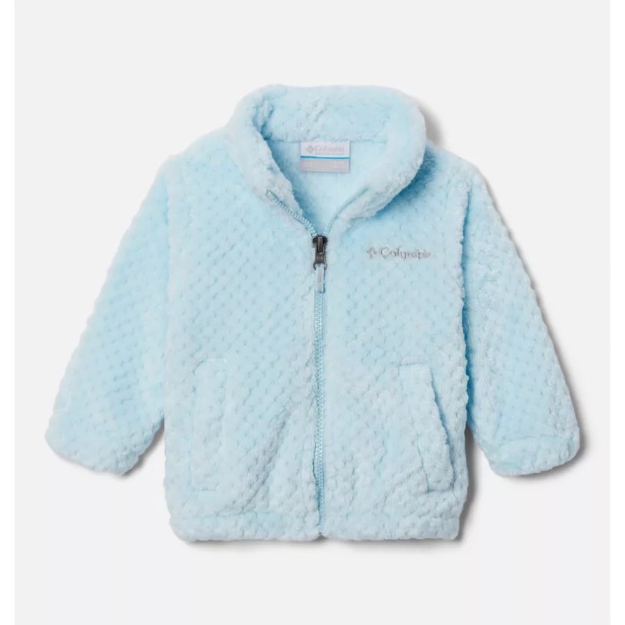 Frühlingsblaue Sherpa-Jacke Für Kleinkinder Mit Feuerseite Für Mädchen Columbia
