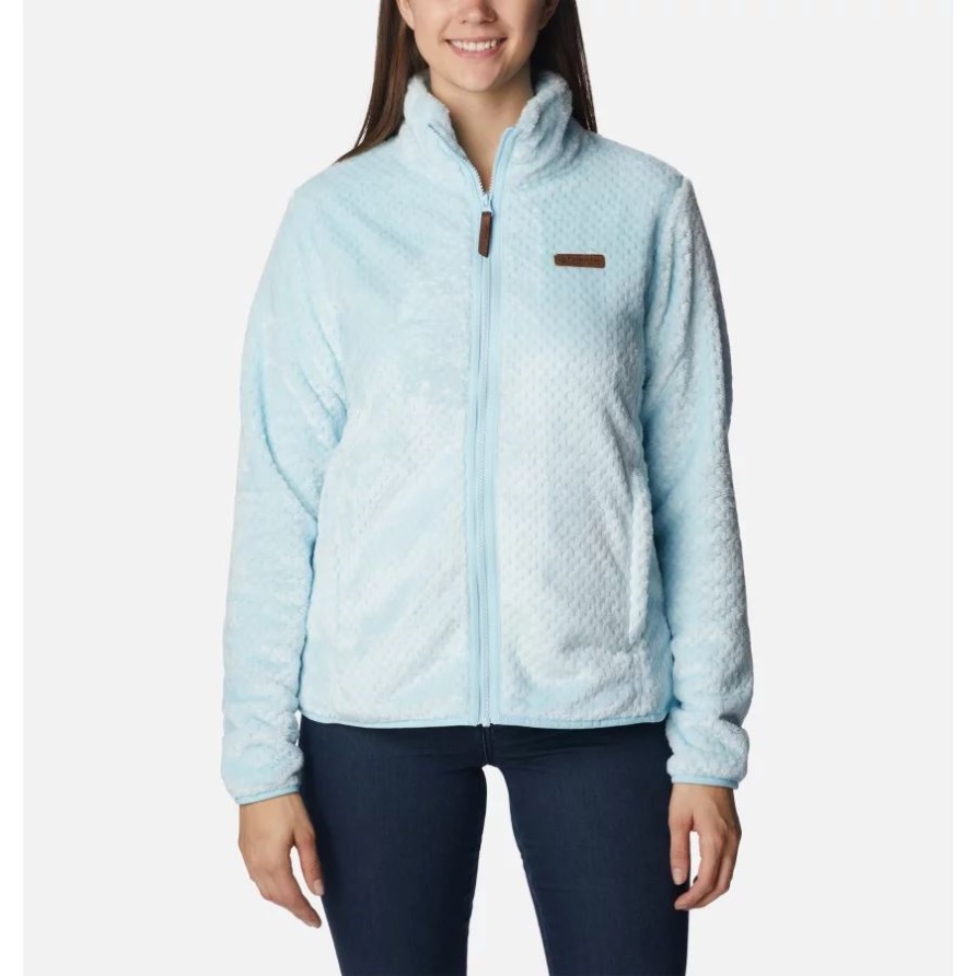 Spring Blue Damen Fire Side Ii Sherpa Full-zip Fleece Columbia