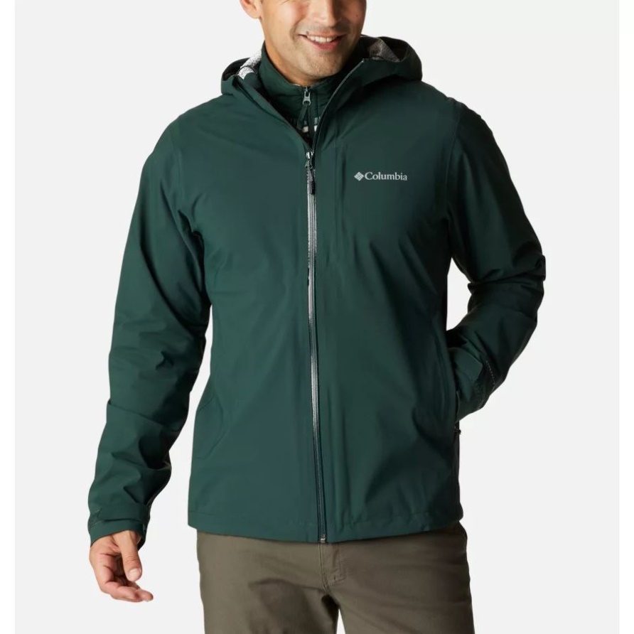 Spruce Columbia Ampli-Dry Wasserdichte Shell-Wanderjacke Für Herren
