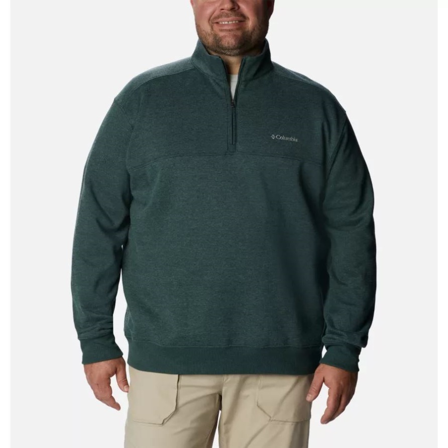 Spruce Heather Columbia Herren-sweatshirt Hart Mountain Ii Halber Reißverschluss Groß