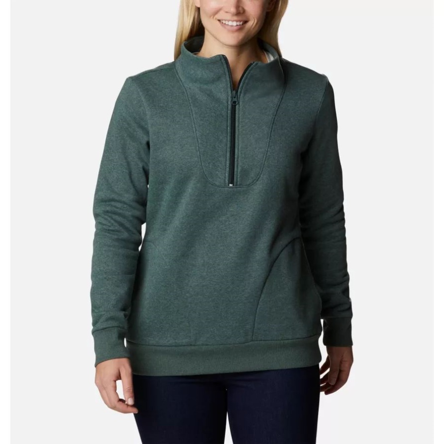 Spruce Heather Hart Mountainquarter Zip Fleece Pullover Für Damen Columbia