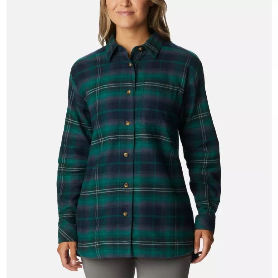 Fichte Multi Tartan Frauen Holly Versteck Flanellhemd Columbia