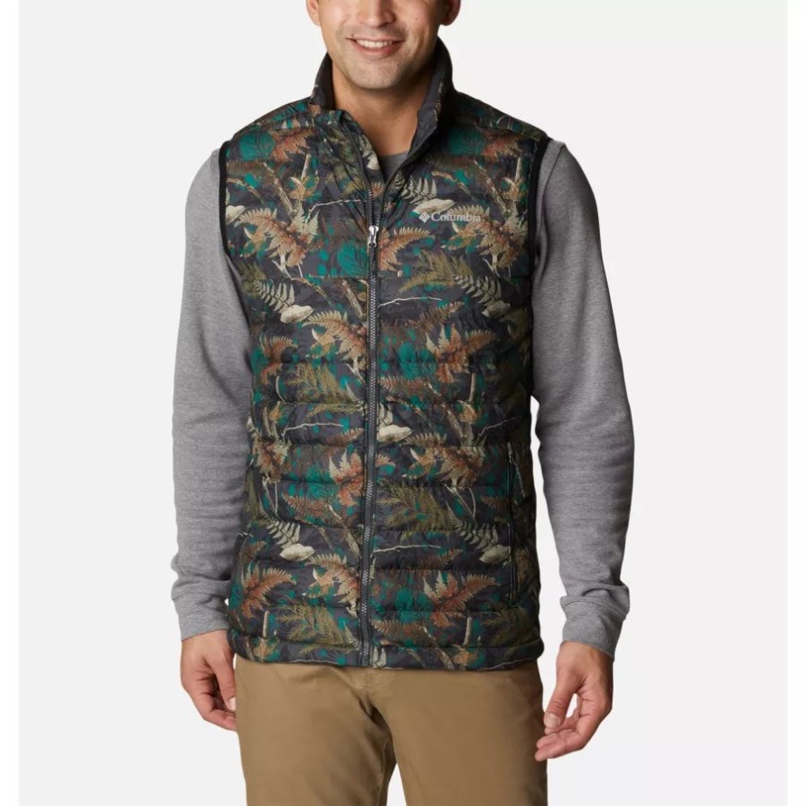 Spruce North Woods Print Puder Lite Isolierte Weste Für Herren Columbia
