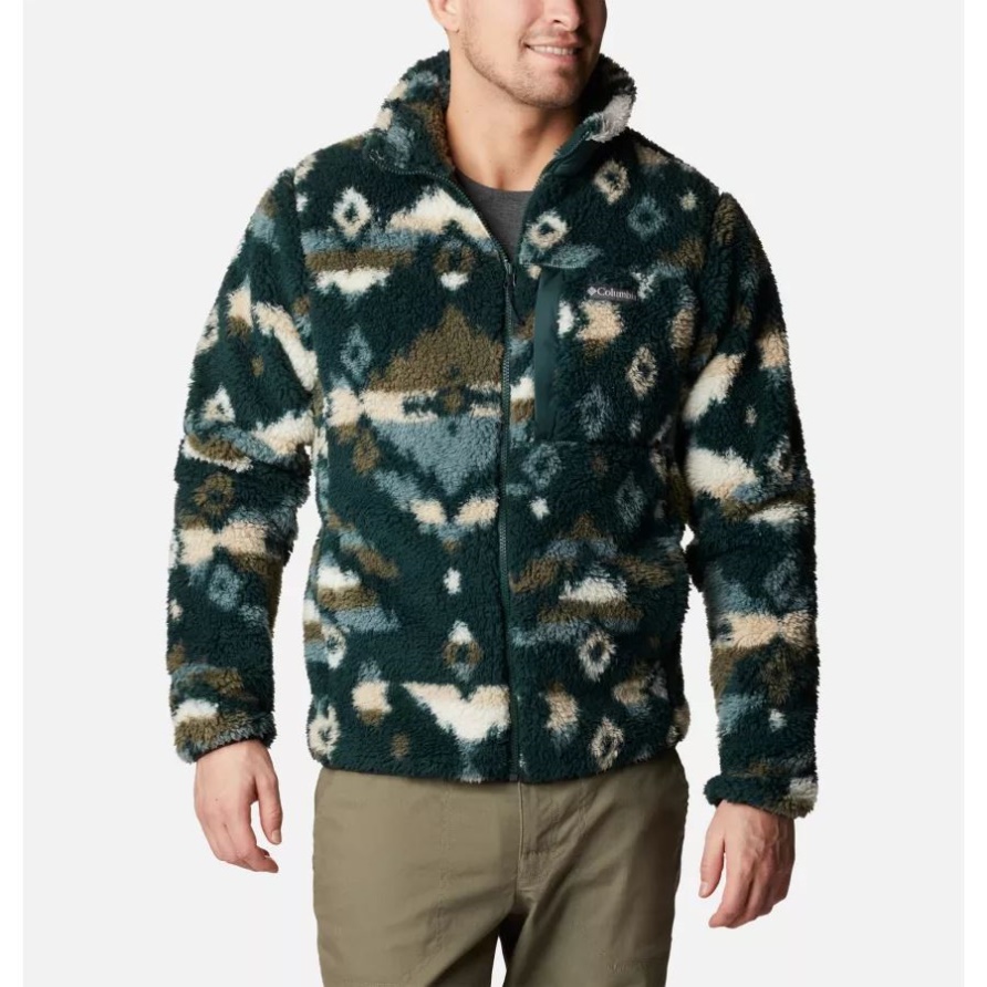 Spruce Rocky Mountain Print Columbia Winterpass Bedruckte Fleecejacke Für Herren
