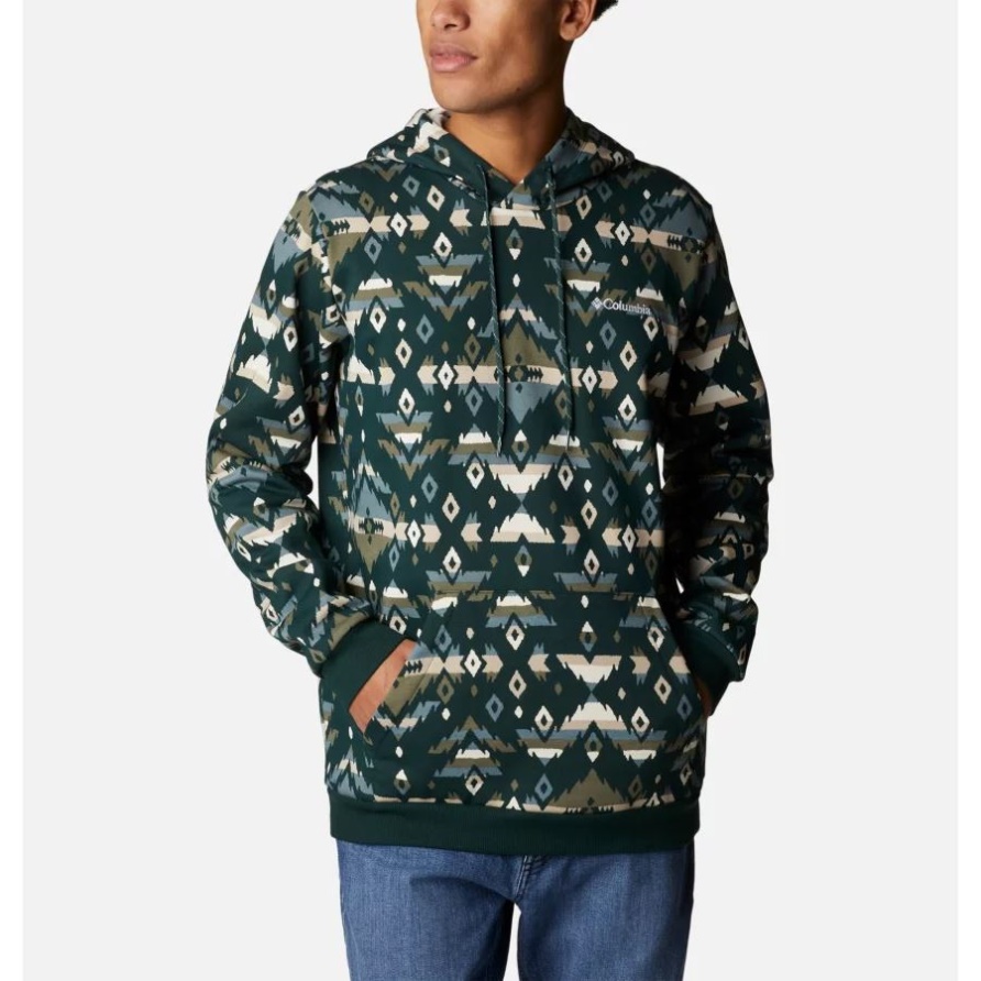 Columbia-Hoodie Mit Rocky-Mountain-Print Für Herren Aus Fichtenholz Columbia