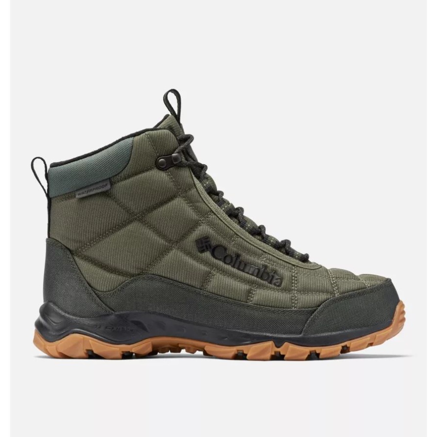 Steingrüner/schwarzer Feuerwehrstiefel Von Columbia Für Herren