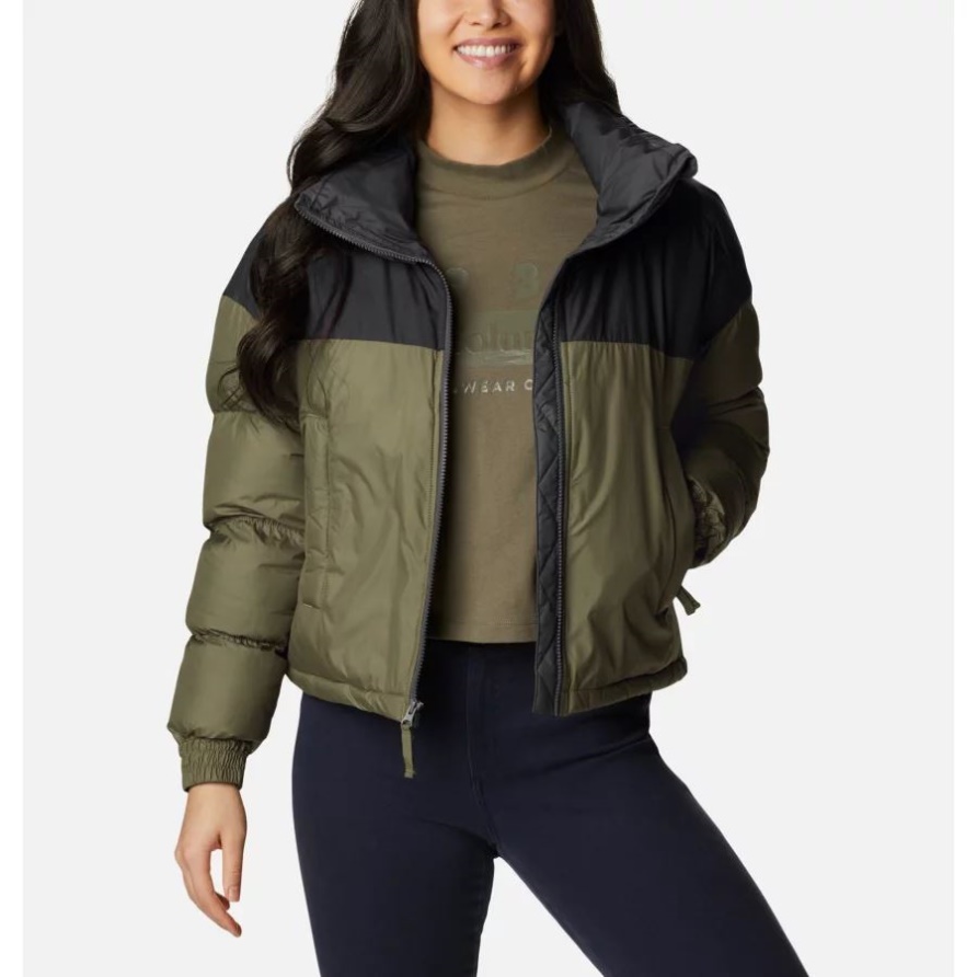 Steingrün/schwarz Columbia Pike Lake Kurzjacke Für Damen