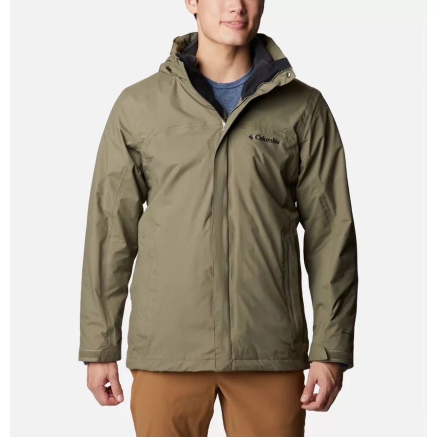 Steingrüne Columbia Mission Air 3-in-1-Wechseljacke Für Herren