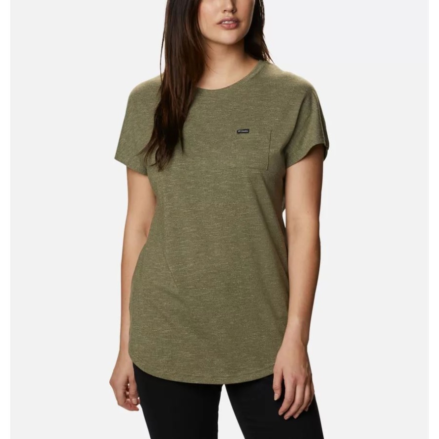 Cades-Kap-T - Shirt Der Steingrünen Kolumbien-Frauen
