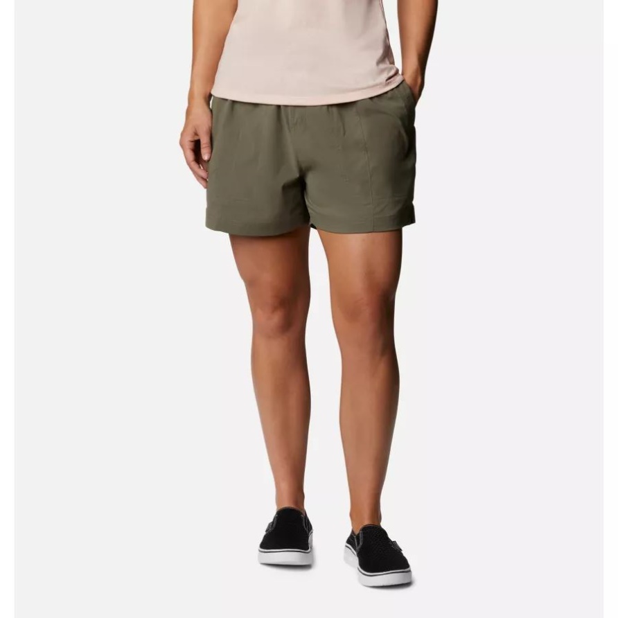 Stone Green Columbia Uptown Crest Shorts Für Damen