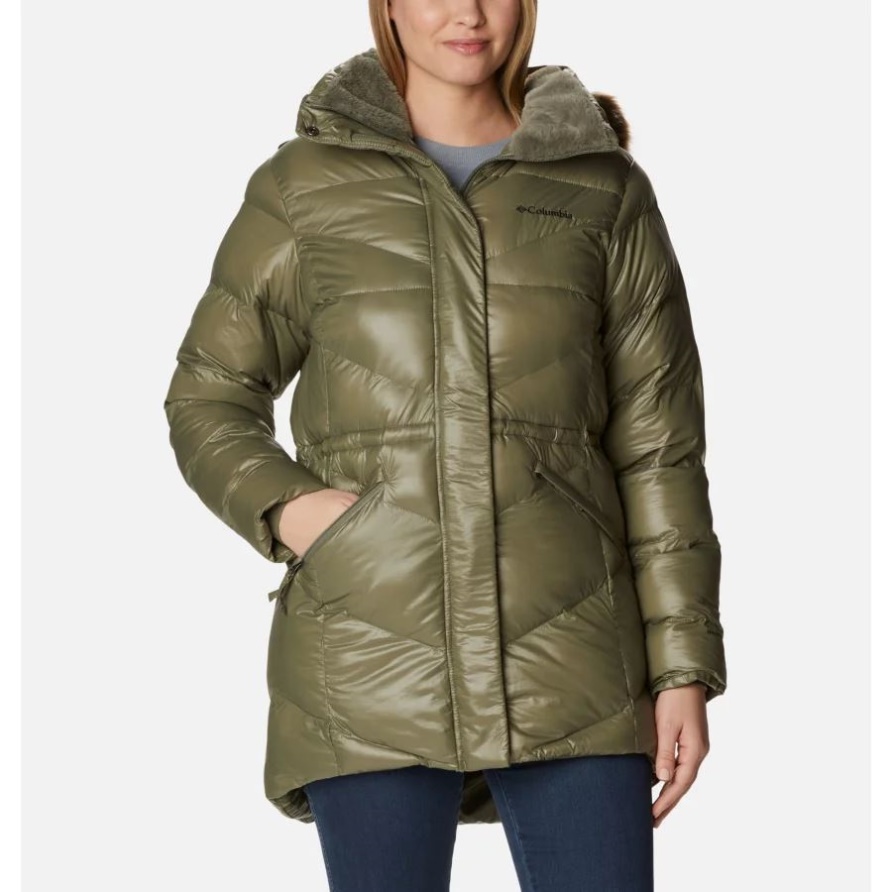 Steingrüne Gunmetal Damen-isolierte Jacke Columbia