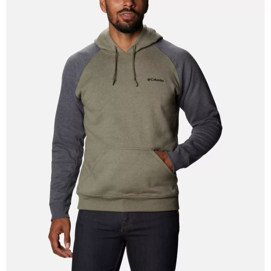 Steingrün Meliert/haifisch Meliert Herren Hart Mountain Ii Hoodie Groß Columbia