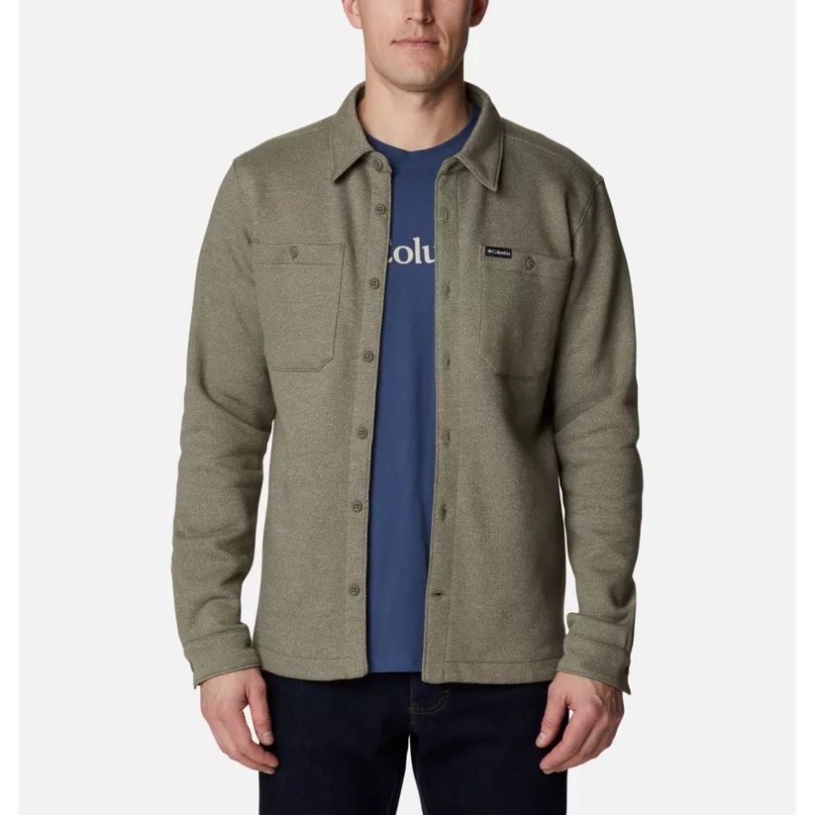 Steingrün Meliert/steingrün Columbia Große Hart Mountain Hemdjacke Für Herren