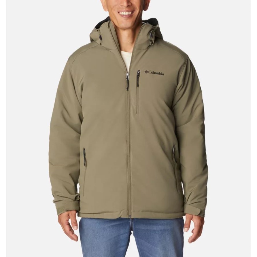 Steingrüne Gate Racer Isolierte Softshelljacke Für Herren Columbia