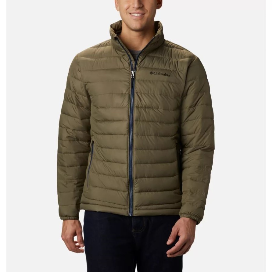 Steingrüne Puder Lite Isolierte Jacke Für Herren Columbia