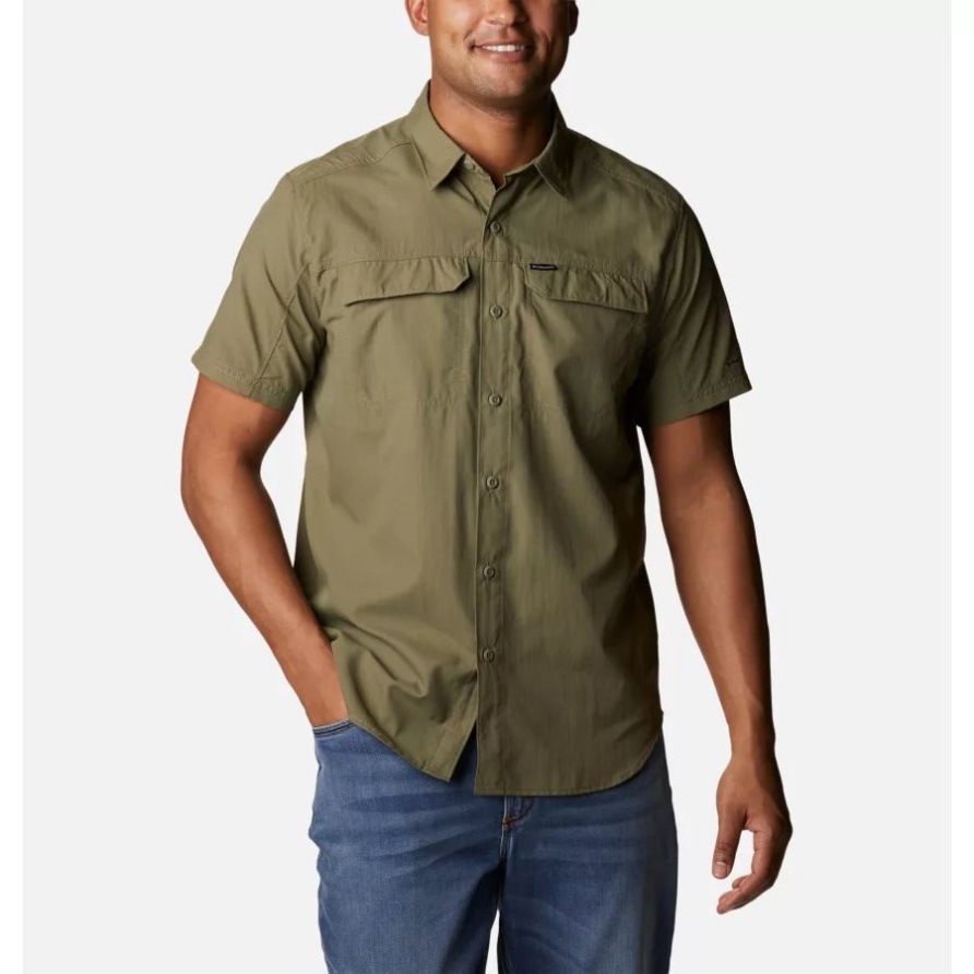 Steingrünes Silver Ridge 2.0 Kurzarmshirt Columbia Für Herren