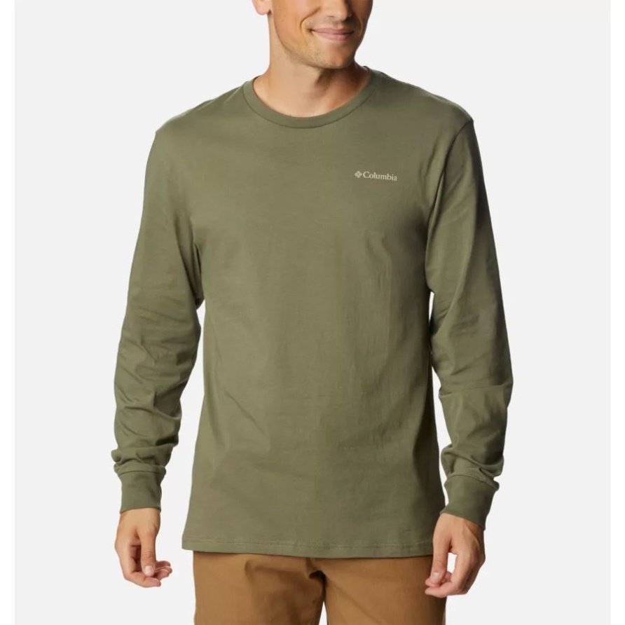 Steingrün/outdoor Park Columbia Cades Cove Langarm-t-shirt Für Herren