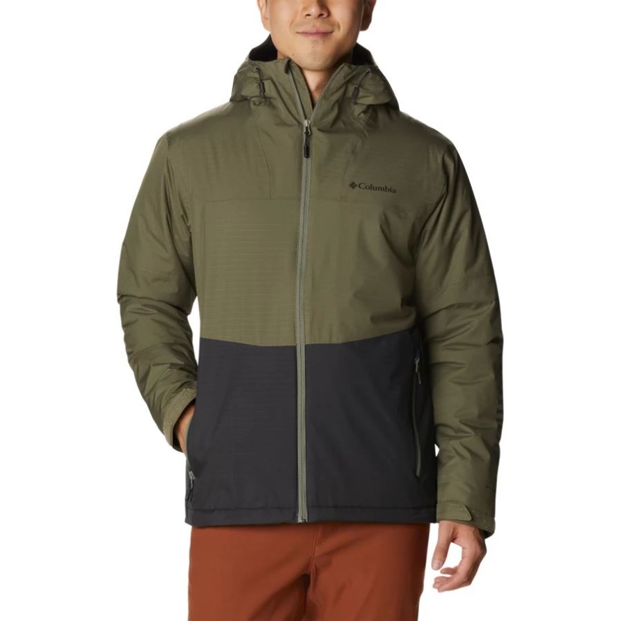 Steingrün/haifisch Point Park Isolierte Jacke Für Herren Columbia
