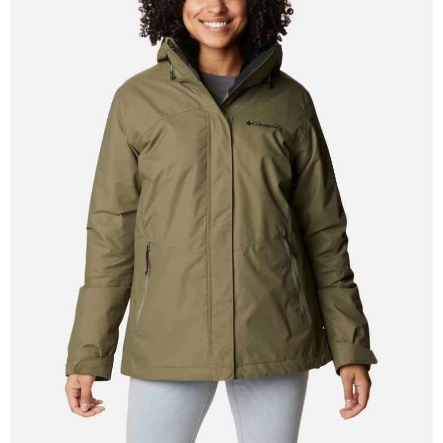 Steingrün Bugaboo Ii Wasserdichte 3-in-1-fleecejacke Für Damen Columbia