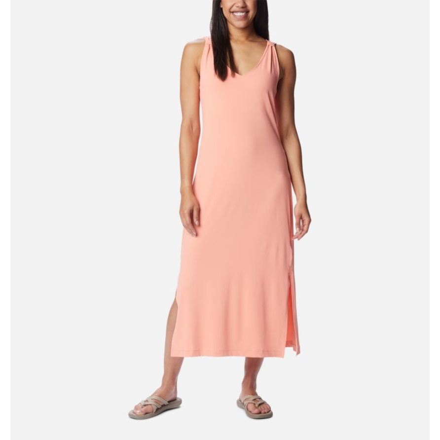 Sommer Pfirsich Columbia Chill River Maxikleid Für Damen