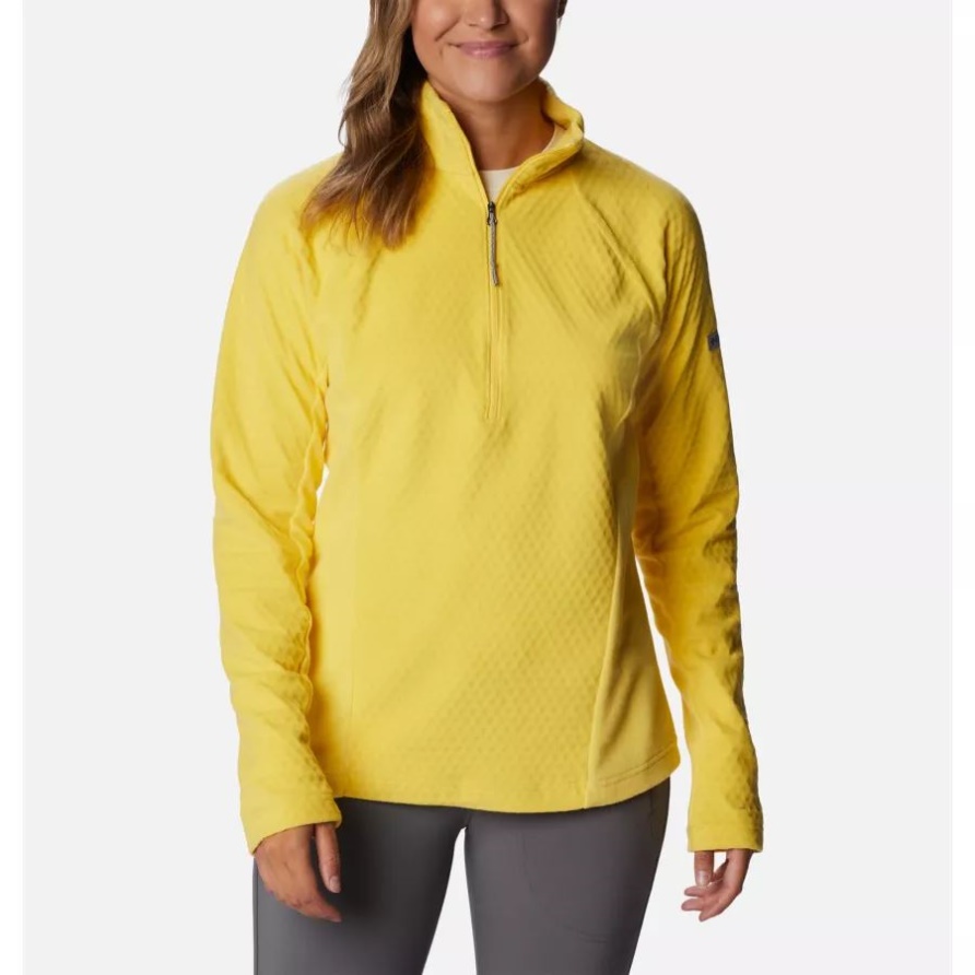 Sun Glow Columbia Brand Women's Overlook Pass Half Zip