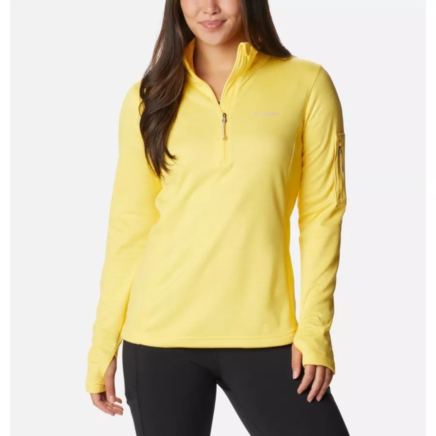 Sun Glow Heather Park View Fleece Mit Halbem Reißverschluss Für Damen Columbia