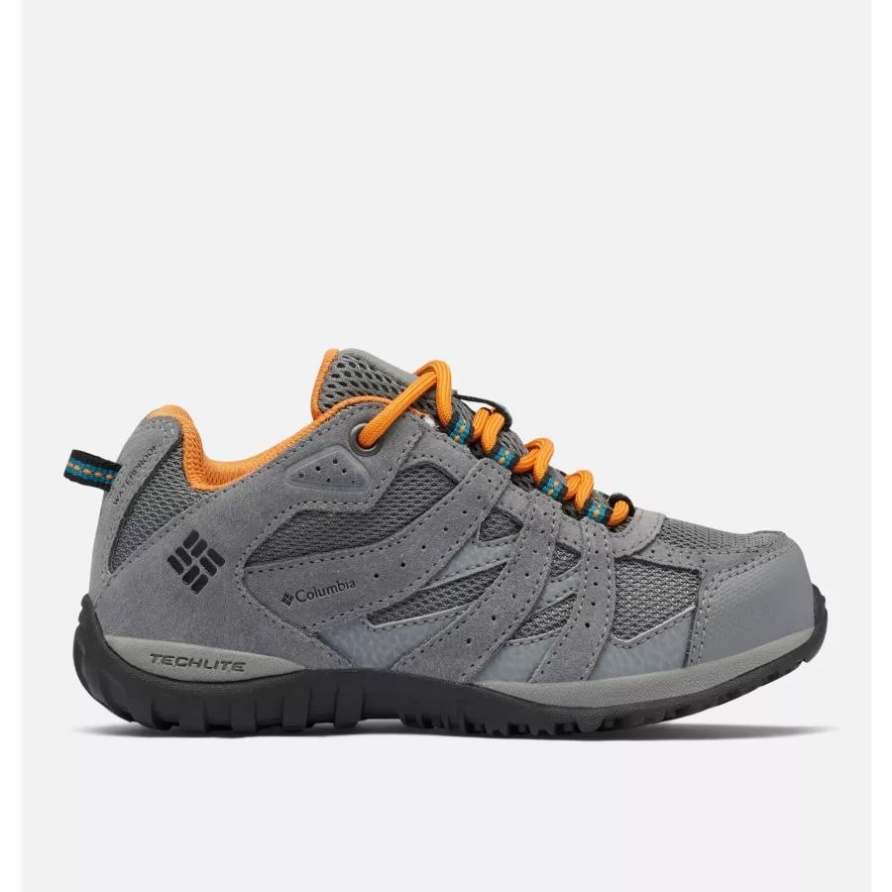 Ti Grey Steel/gold Amber Redmond Wasserdichter Schuh Für Große Kinder Columbia