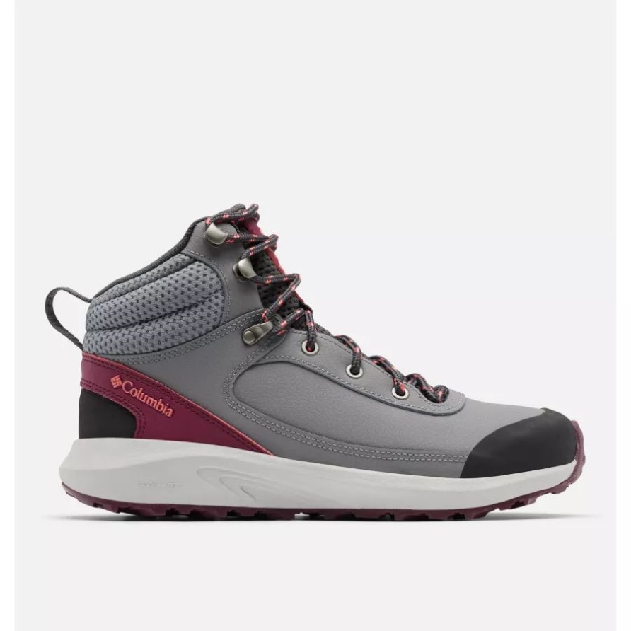 Ti Grey Steel/marionberry Trailstorm Peak Mid Schuh Für Damen Columbia