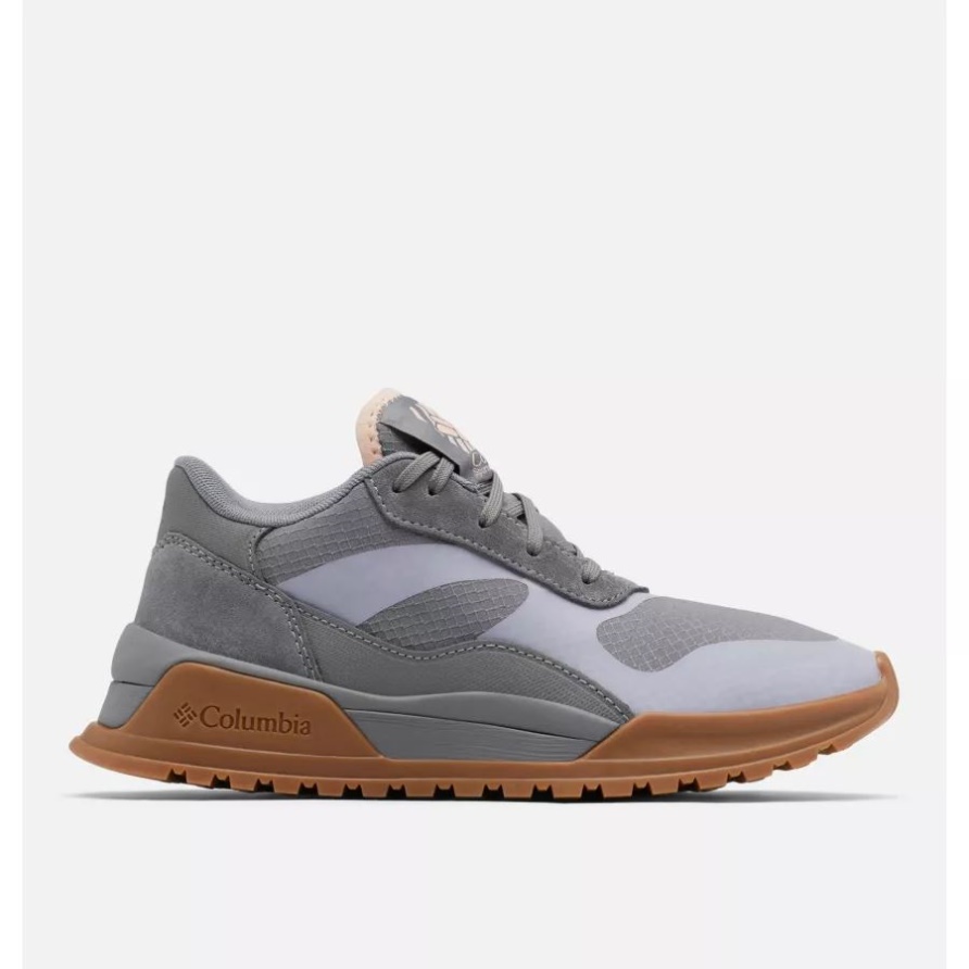 Ti Grey Steel/Pfirsichblüte Columbia Wildone Heritage Sneaker Für Damen