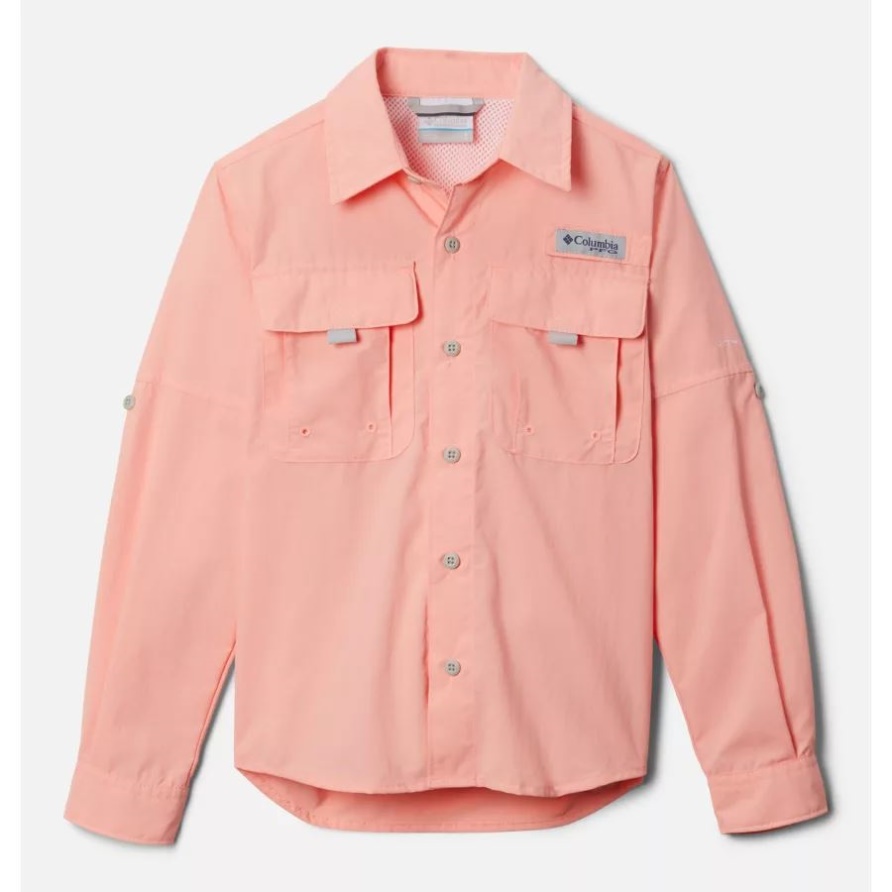 Tiki Pink Pfg Bahama Langarmhemd Für Jungen Columbia