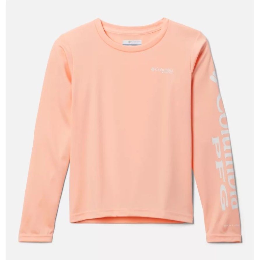 Tiki Pink Columbia Mädchen Pfg Gezeiten Langarm T-shirt